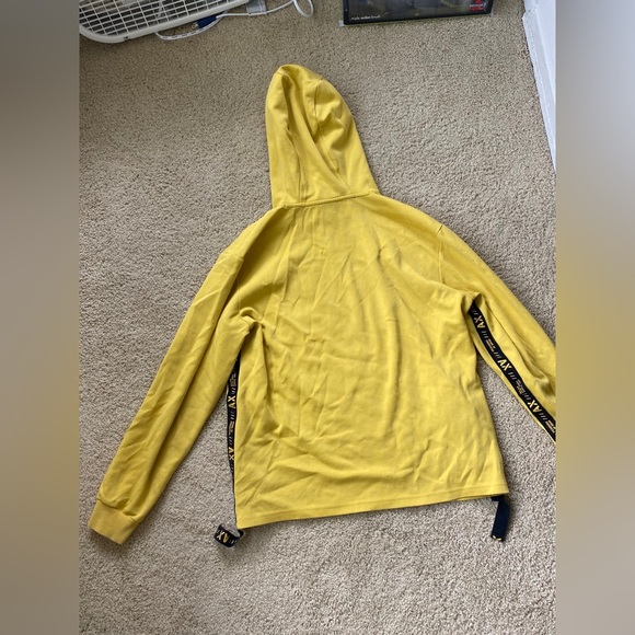 Armani Exchange Yellow Hooded Sweatshirt - Picture 3 of 9
